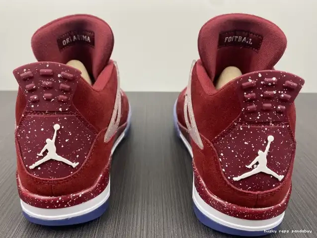 Rep Husky AJ4-904282 PE Jordan 4 Oklahoma Sooners Retro 0307