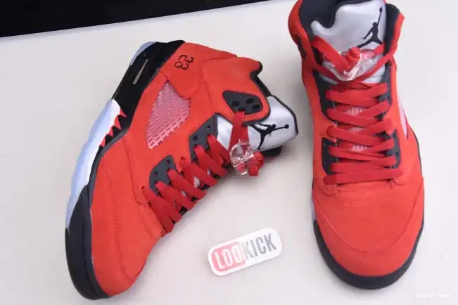 Rep Husky DD0587-600 (2021) Retro Jordan Red Raging Bulls 5 0303