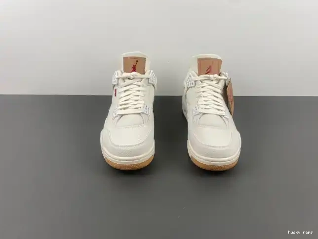 Cheap Husky x Air Jordan 'White' Levi's AO2571-100 4 0307