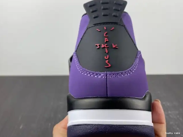 Rep Husky Travis Scott Purple and Retro (Friends 4 LN4 Jordan 766296 Family) 0308