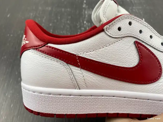 Rep Husky Varsity Low White 705329-101 Red 1 Retro Jordan 0303