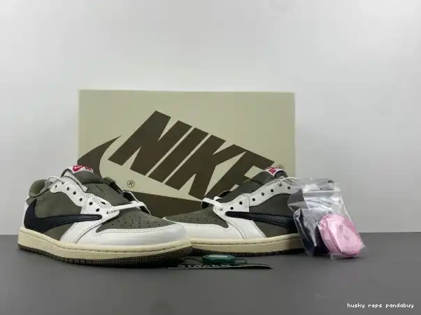 Rep Husky 1 OG MEDIUM SCOTT AIR TRAVIS JORDAN LOW DM7866-200 OLIVE X 0304