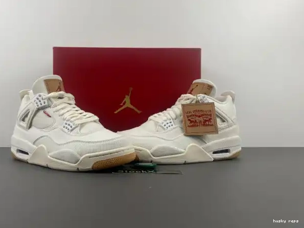 Cheap Husky x Air Jordan 'White' Levi's AO2571-100 4 0307