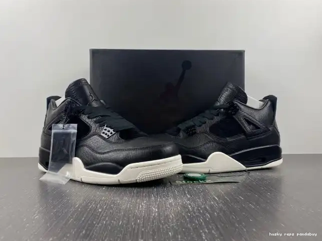 Rep Husky Retro 4 Jordan Black Pony 819139-010 Hair 0309