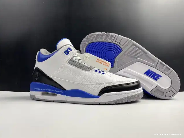 Rep Husky Jordan White 3 Air CT8532-040 Retro Blue 0306