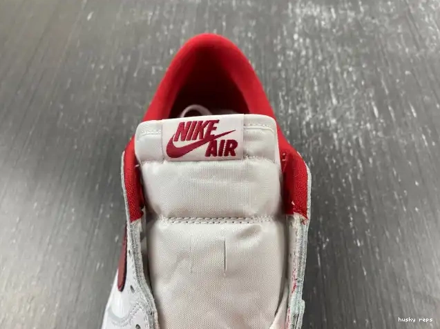 Rep Husky Varsity Low White 705329-101 Red 1 Retro Jordan 0303