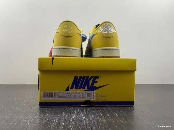 Cheap Husky OG 1 Scott Air Canary Low x Jordan Travis DZ4137-700 0305