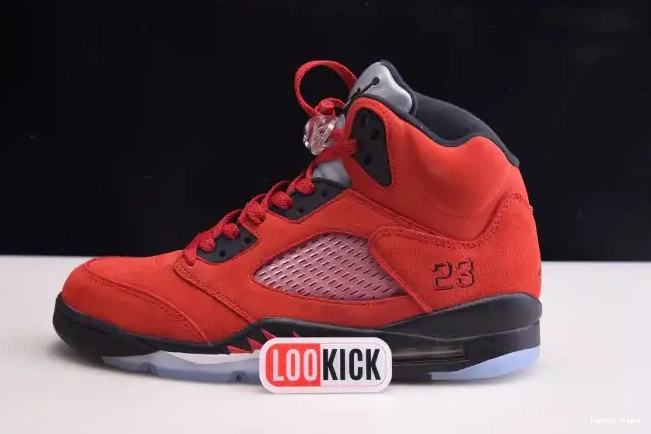 Rep Husky DD0587-600 (2021) Retro Jordan Red Raging Bulls 5 0303