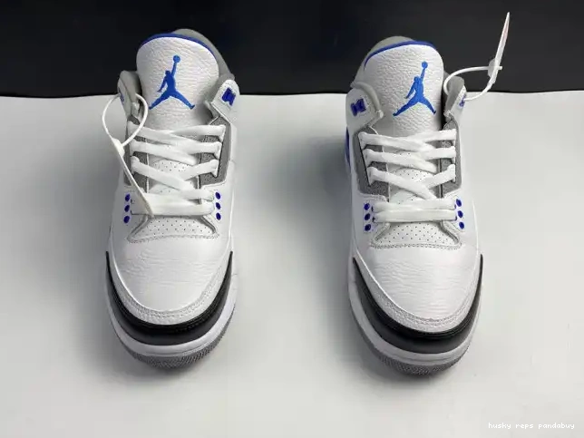 Rep Husky Jordan White 3 Air CT8532-040 Retro Blue 0306